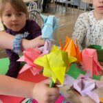 Kwiaty zrobione techniką origami